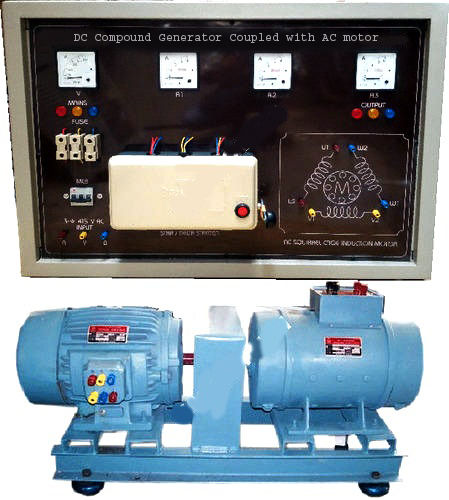 Dc Compound Generator Coupled With Ac Motor Voltage: 220 / 440 Volt (V)