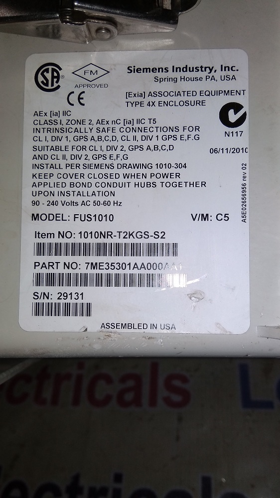 SIEMENS DIGITAL INTERFACE LEVEL MEASUREMENT 7ME35301AA000AA1