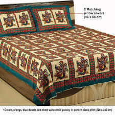 cotton printed bedding quilt
