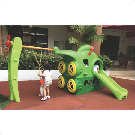 Plastic Slide With Swing Capacity: 3-5 Children