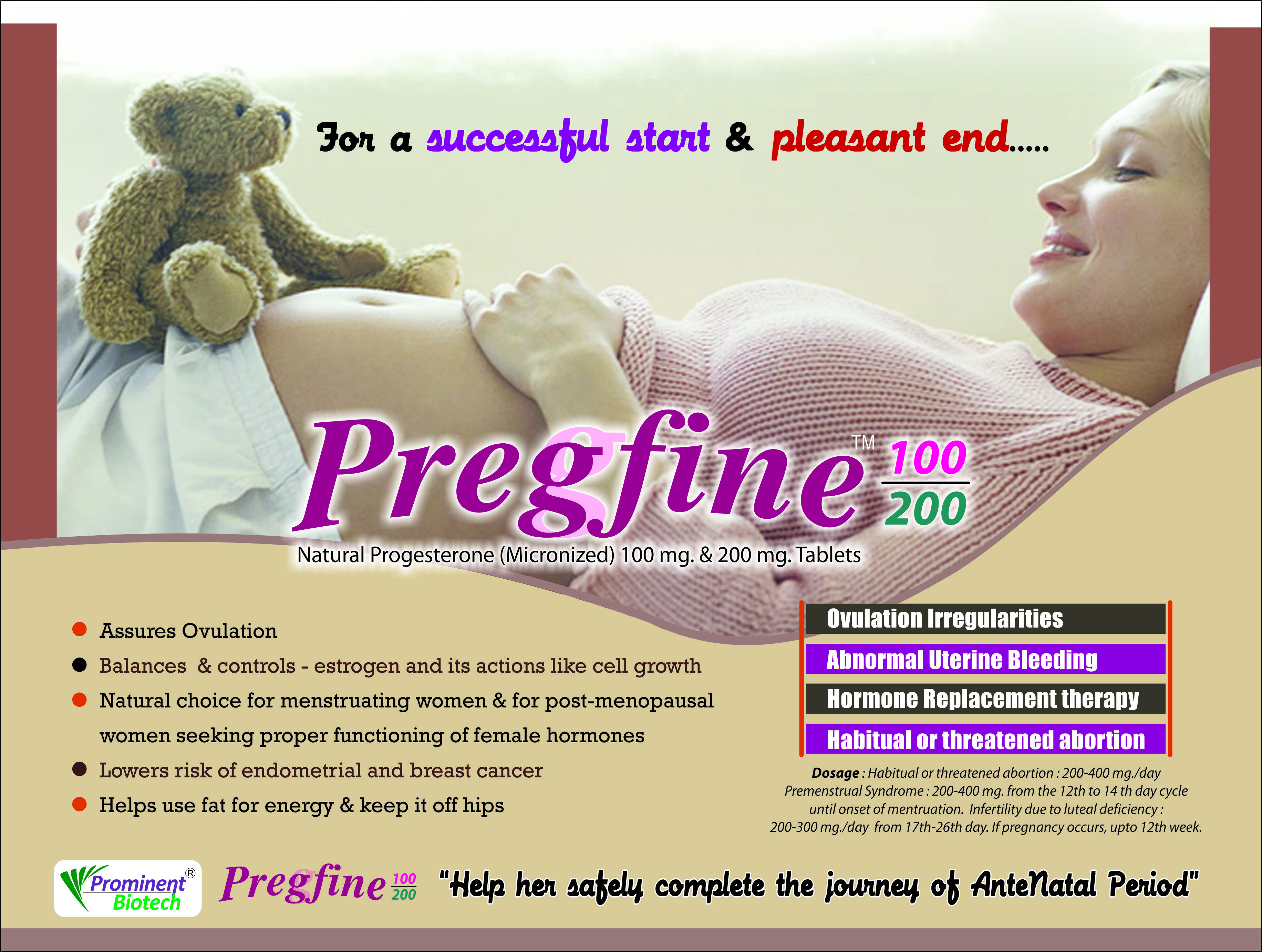 Natural Progesterone (Micronized) 100 Mg & 200 mg Tablets
