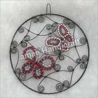 Handmade Beaded Butterfly Wall Hanging