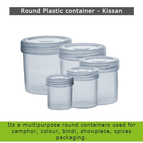 Plastic round container