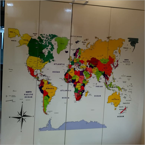 World Map Vinyl Wall Decal