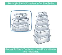Rectangle Plastic Container with Lid Carolina