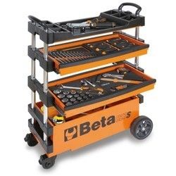 Orange Folding Tool Trolley