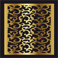 Customized Boundary Wall Grills - Black & Golden, Modern Style, Easily Assembled, Galvanized & Powder Coated Finish, Custom Size Options