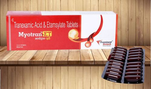 Tranexamic Acid 250 Mg & Ethamsylate 250 mg Tablets