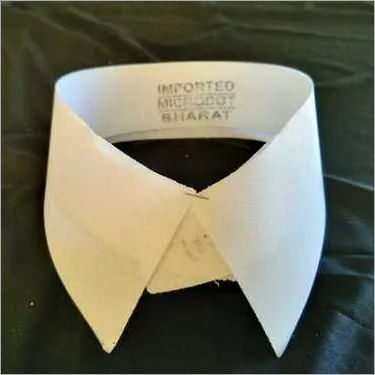 White/black Mens Formals Shirt Collar