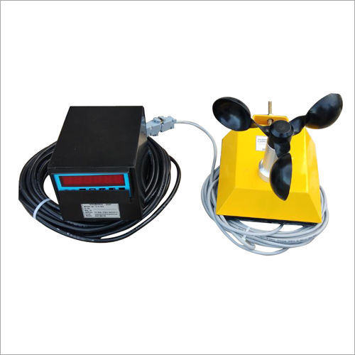 Black & Yellow Tower Crane Digital Anemometer