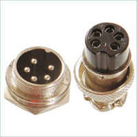 Rtex Mrs10 Series Mini Round Shell Connector - Zinc Alloy/nickel Plated, 250 V Rms, 10 Amp Max | Durable, Compact Design, Low Maintenance, High Strength