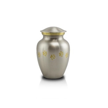 New Pewter Paw Cremation Urn Small
