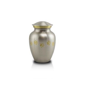 New Pewter Paw Cremation Urn Small