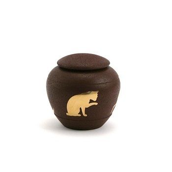 Silhouette Cat Cremation Urn New