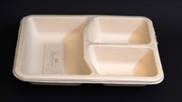 3CP Bagasse Meal Tray(Sealing Option Available)
