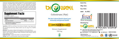 Bovine Colostrum Powder