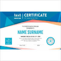 Custom Printed Certificate