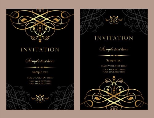 Embossed Invitation Cards