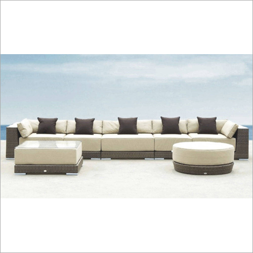 Multiple Color Available 5 Seater Wicker Sofa Sets