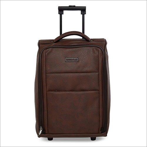 blackberry leather trolley bag