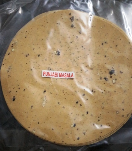 Punjabi Masala Papad - 1.5, 4, 5 & 8 Inches | Light Yellow, No Artificial Additives, Spicy Flavor, 5 Months Shelf Life