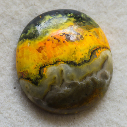60.55 Carats Natural Bumble Bee Gemstone - Round Brilliant Cut, Yellow Color, Hand Made Artisan Craftsmanship