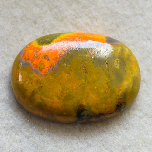 40.8 Carats Natural Bumble Bee Gemstone - Oval Cut, Yellow Handmade Bumble Bee Gemstone