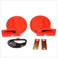 Windtone Horn - Abs Plastic, 4.5 Inches , 120db Sound Level, 12v Voltage, Red Color, 1.5 Pounds Weight, 400hz Frequency