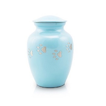 Pearl White Paw Pet Cremation Urn