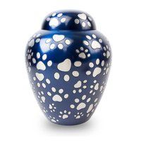 Pearl White Paw Pet Cremation Urn