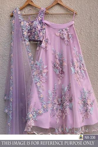 Designer Fancy Pink Lehngha