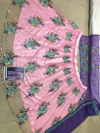 Designer Fancy Pink Lehngha