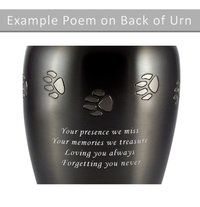 Medium Paw Print Pet Cremation Urn -Engravable