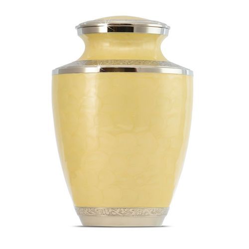 NEW YELLOW ADULT BRASS URN