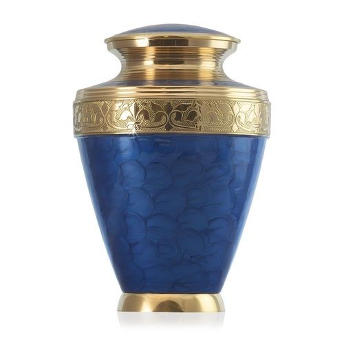 GORGEOUS BLUE PLAIN ADULT URN