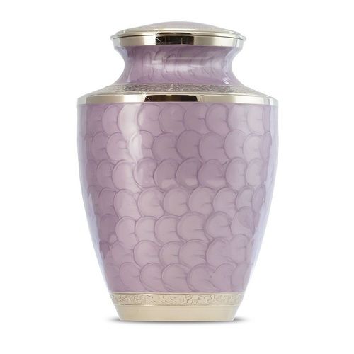 NEW PURPLE ADULT BRASS URN