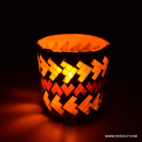 Twinklebloom Artistic Glass Candle Jar - Product Type: Tea Light Holder