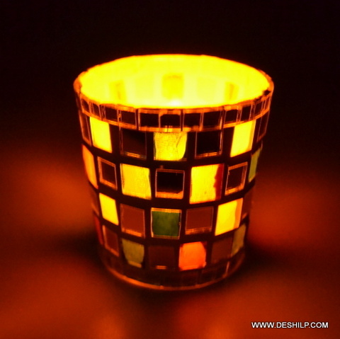 Glownest Designer Candle Glass Cup - Product Type: Tea Light Holder