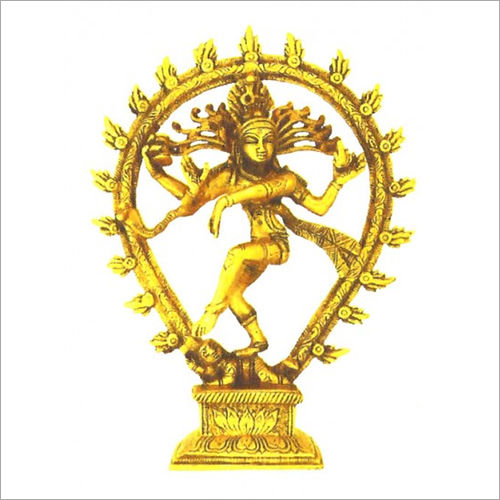 Brass Golden Lord Nataraja Statue Size: Customize