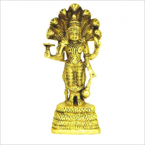 Brass Lord Vishnu With Seshnaag