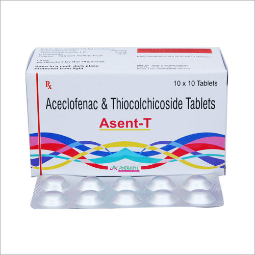 Aceclofenac And Thiocolchicoside Tablets Dry Place