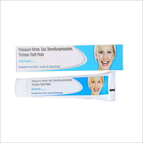 Potassium Nitrate Sod Monoflurophosphate Triclosan Tooth Paste Size: 100Gm