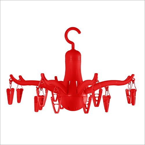 Red Laundry Drying Hanger