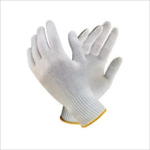 White And Also Available In Multicolor Cotton Knitted Hand Gloves