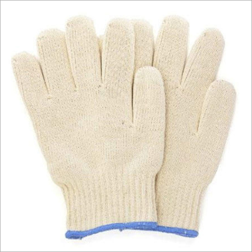 White And Also Available In Multicolor Cotton Knitted Gloves