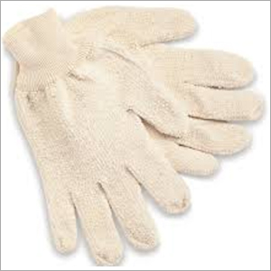 White And Also Available In Multicolor Hand Made Cotton Gloves