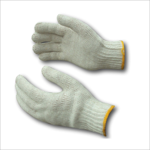 White And Also Available In Multicolor Plain Cotton Knitted Hand Gloves