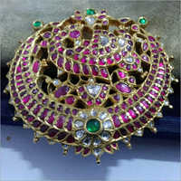 Designer Gold Kundan Pendant