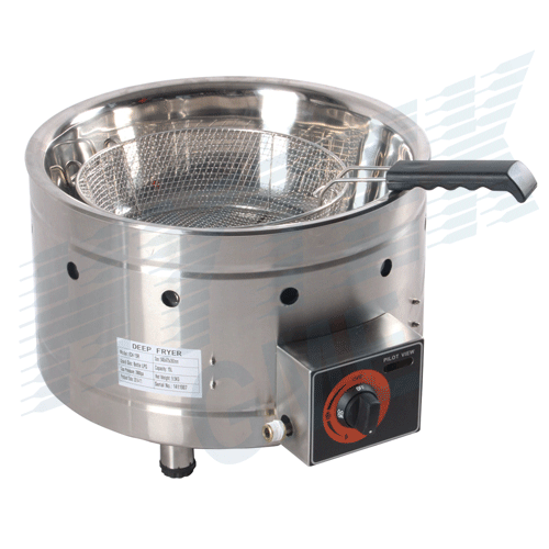 Gas Fryer With Round Basket