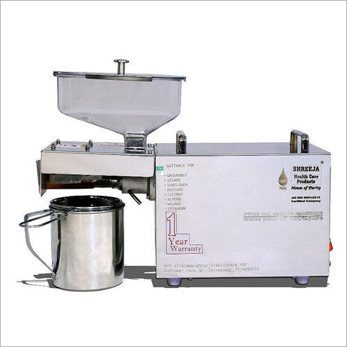 White Mini Oil Maker Machine